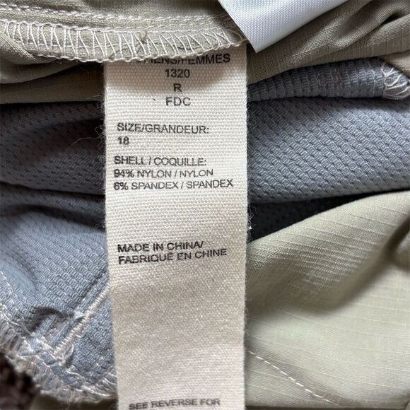 Woolrich Women's Ankle Pants Plus Size 18 Gray Quick Dry Stretch - Picture 11 of 12